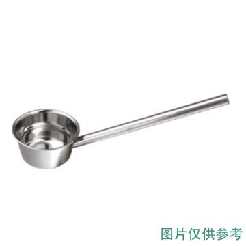 安赛瑞 不锈钢长柄勺，304不锈钢材质，柄长45cm 直径14cm 0.6mm厚度 售卖规格：1个