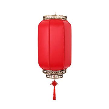 安赛瑞 灯笼，701020 仿羊皮装饰灯笼(2个装) 酒店装饰户外冬瓜大红灯笼 高度40cm 全红 售卖规格：1箱