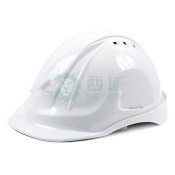 代尔塔M型安全帽，ABS，白色，正面印 logo（同系列30顶起订）