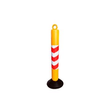 锦安行 塑料警示柱，750×95×230mm 不倒翁75cm 黄体顶部带提环 红白箭头膜，JCH-LZ09 售卖规格：1个