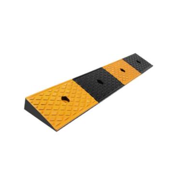 锦安行 橡胶方块纹路沿坡，100×15×3cm黄黑相间色，JCH-LYP-J115 售卖规格：1个