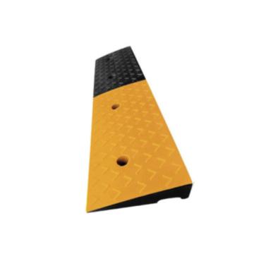 锦安行 橡胶黄黑路沿坡，100×25×8cm黄黑相间色，JCH-LYP-J147 售卖规格：1个