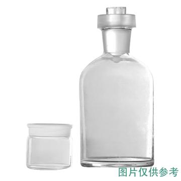 安赛瑞 溶解氧瓶 玻璃污水瓶 实验室具塞磨砂口水质采集瓶 透明双盖250ml，6B00005 售卖规格：1个