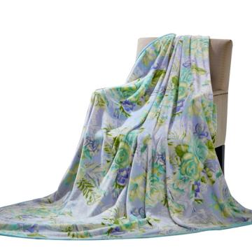 富安娜 法兰绒毯，713102338 琉璃玉翠80×120cm 售卖规格：1条
