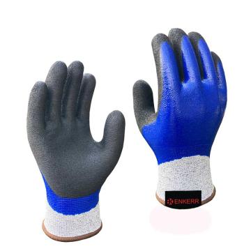 赢克尔 4级防割手套，CZ-MS851177-8 HPPE，防水防滑耐磨，全浸，丁腈磨砂 售卖规格：1副