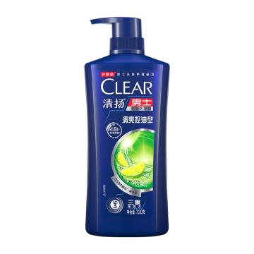 清扬/CLEAR 洗发露，清爽控油型720g 男士去屑 售卖规格：1瓶