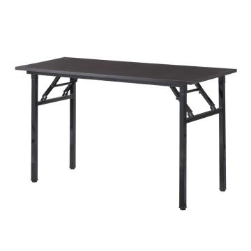 Raxwell 简易折叠桌子，RFCA0053 胡桃纹单层 120*60*75cm 售卖规格：1张