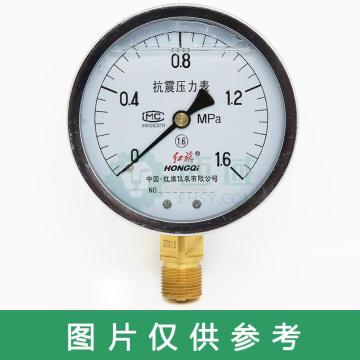 红旗 耐震压力表，YN63 0-0.16mpa,M14*1.5,径向不带边 售卖规格：1块