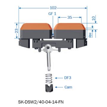 法勒 碳刷，SK-DSW2/40-04-14-FN 售卖规格：1个