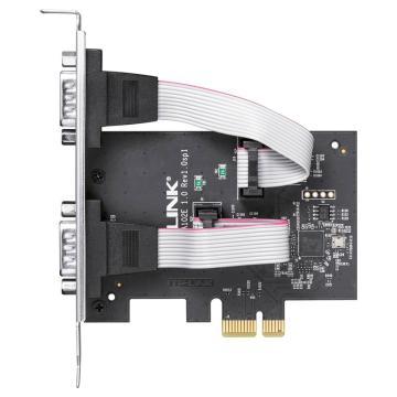 普联/TP-LINK 网卡，TL-SA102E工业级 PCI-E转2口9针 转接网卡 售卖规格：1台