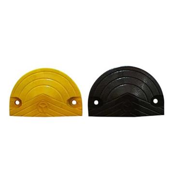 帛拉 铸钢烤漆减速带端头（黄+黑），长180×宽350×高50mm（含安装配件，配合减速带AQE385使用），98751 售卖规格：1对