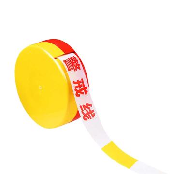 保拉 盘式黄白警戒线，40mm×100m，PE+涤纶，6833 售卖规格：1个
