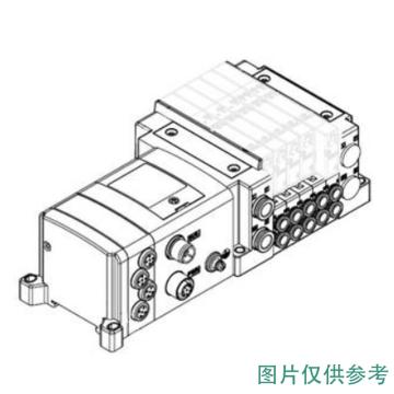 SMC 5通电磁阀插入式插件连接底板，SS5Y3-10SFAN-04D-C4-NA 售卖规格：1个