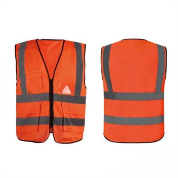 嘉辽 反光背心橙色款一，弹丝布，均码，JT3396-01 售卖规格：1个