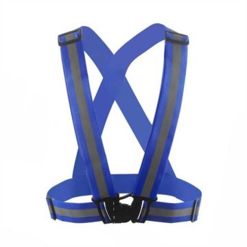 嘉辽 反光衣反光安全背带(小灰带蓝色)，弹性布，均码，JT3392-03 售卖规格：1个