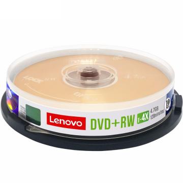 联想/Lenovo DVD+RW 空白光盘，1-4 速 4.7GB 10片桶装 售卖规格：1桶