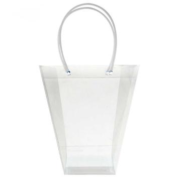 安赛瑞 透明PVC手提袋，240823 梯形加大号 售卖规格：10个/包