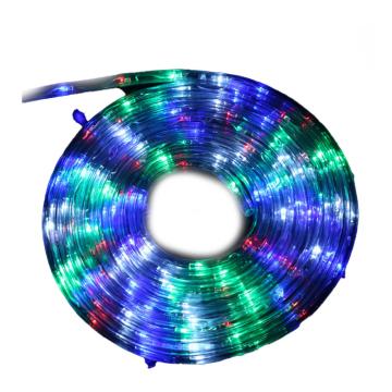安赛瑞 LED装饰灯条圣诞春节彩灯闪灯圆二线串灯，27396 100米/卷，节日装饰氛围灯，彩色 售卖规格：1个