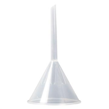 冰禹 塑料透明小漏斗 实验室三角漏斗 耐高温锥形漏斗，BYA-145 90mm（10个） 售卖规格：10个/箱