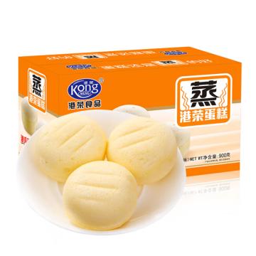 港荣 蒸蛋糕，900g 鸡蛋味 售卖规格：1箱