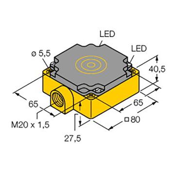 图尔克/TURCK 电感式接近开关，Bi40-CP80-VP4X2 售卖规格：1个