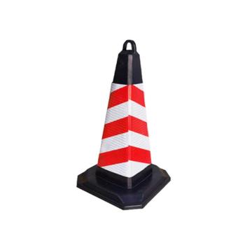 月桐 橡塑路锥方锥，条纹无字，1.5Kg，620×330mm，红白，YT-LZ08 售卖规格：10个/包