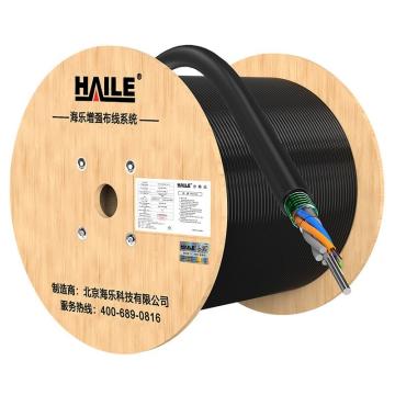 海乐 铠装8芯单模室外阻燃光缆，GYTZS-8b1.3，HT210Z-8SC，1000米 层绞式光纤线，多买整条发货 售卖规格：1000米/件