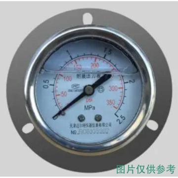 上自仪 压力表，Y-60BF/0-0.16Mpa/M14*1.5/304+禁油，定制型号， 介质为乙炔