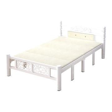 Raxwell 折叠床午休简易行军床，RFBB0003 罗马柱 白色 1.5米宽（免安装） 售卖规格：1个