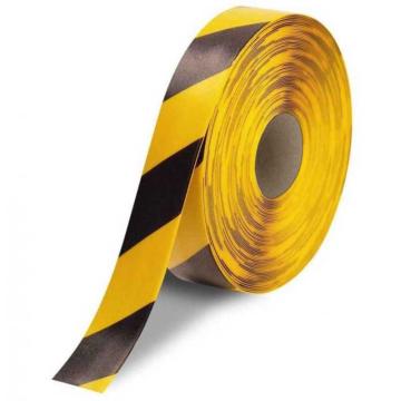 嘉辽 重载型AGV磁条保护胶带地贴，弧形表面1.4mm厚PVC基材，5cm×30m，黄黑，EBS4204 售卖规格：1卷