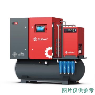 索兰特 四合一变频螺杆空压机，SLTI-15V-1.6Mpa 15KW,1.3m³/min 售卖规格：1台