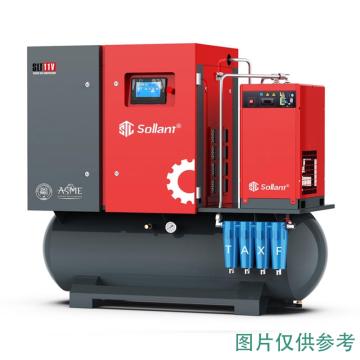 索兰特 四合一变频螺杆空压机，SLTI-11V-0.8Mpa 11KW,1.5m³/min 售卖规格：1台