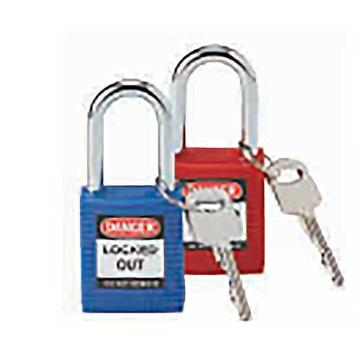 贝迪 安全挂锁，1.5#锁钩，锁芯互异，黑色，锁梁3.8cm（关锁状态），99580，【另加一把钥匙】