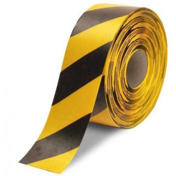 嘉辽 耐候型重载耐叉车公路划线胶带，弧形表面1.4mm厚PVC基材，10cm×30m，黄黑，EBS4216 售卖规格：1卷