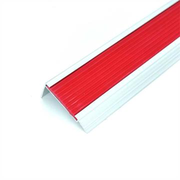 嘉辽 铝合金防滑条，楼梯包边防滑条，台阶包角条，45×21mm，1.5米长，红色，EBS4263 售卖规格：2个/包