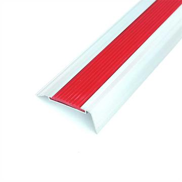 嘉辽 铝合金防滑条，楼梯包边防滑条，台阶包角条，50×21mm，1.5米长，红色，EBS4270 售卖规格：2个/包