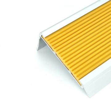 嘉辽 铝合金防滑条，楼梯包边防滑条，台阶包角条，70×30mm，1.5米长，橙黄色，EBS4293 售卖规格：2个/包