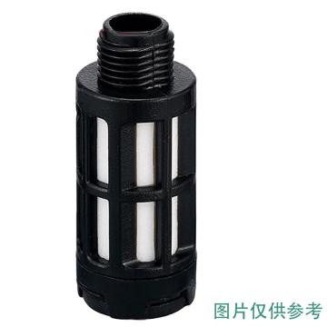 谦华智科 塑料消声器消音器静音接头，黑色通用型PSU-01,外螺纹规格1分（1/8） 售卖规格：1个
