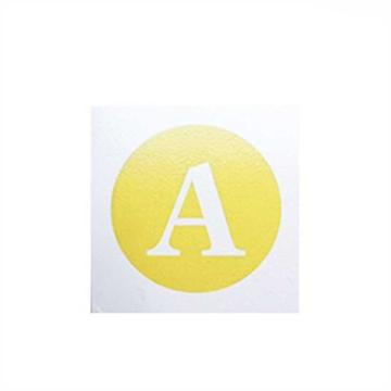 嘉辽 电力相序牌大号正方形，A，铝板反光膜，黄底白字，EBS4171 售卖规格：1个