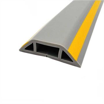 嘉辽 PVC软橡胶阻燃绝缘线槽，40×11mm(内经14×7mm)，灰色黄边，20m/卷，EBS4671 售卖规格：1卷