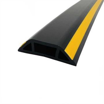 嘉辽 PVC软橡胶阻燃绝缘线槽，40×11mm(内经14×7mm)，黑色黄边，20m/卷，EBS4672 售卖规格：1卷