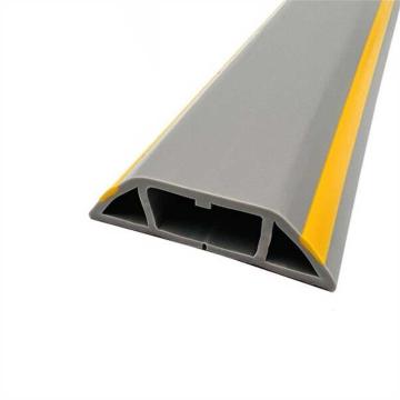 嘉辽 PVC软橡胶阻燃绝缘线槽，50×14mm(内经20×10mm)，灰色黄边，20m/卷，EBS4677 售卖规格：1卷