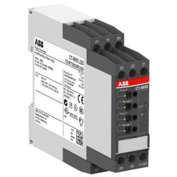 ABB 电子时间继电器，CT-MXS.22S,2c/o,24-48VDC,24-240VAC 售卖规格：1只