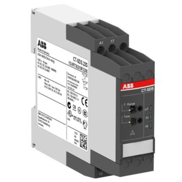 ABB 电子时间继电器，CT-SDS.22S,2n/o,24-48VDC,24-240VAC 售卖规格：1只