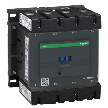 施耐德电气 TeSys D系列四极交流控制接触器，LC1D115004M5 售卖规格：1个