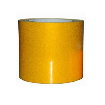 帛拉 耐磨反光胶带-黄色，100mm*22m，反光PET材质，表面覆有超强保护膜，90490B 售卖规格：1卷