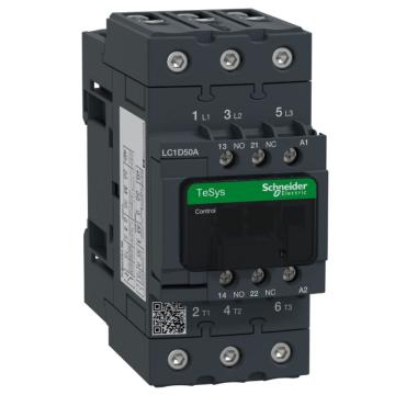 施耐德电气 TeSys D系列三极交流控制接触器，LC1D50AFE7 50A，115V，50/60Hz 售卖规格：1个