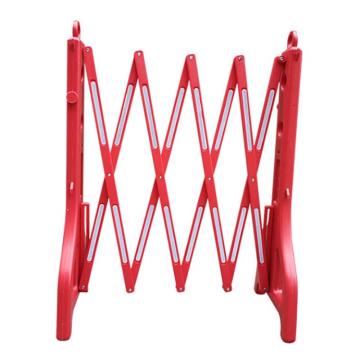 帛拉 塑料伸缩护栏-红色，高度：960mm，收拢厚度：270mm，展开可伸展到：2500mm，90082R 售卖规格：1个