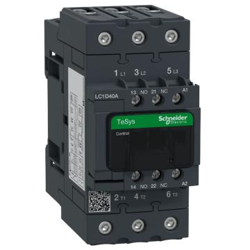 施耐德电气 TeSys D系列三极交流控制接触器，LC1D40AE7 40A，48V，50/60Hz 售卖规格：1个