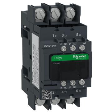 施耐德电气 TeSys D系列三极交流控制接触器，LC1D40A6B7 AC3 440V 40A 24VAC 售卖规格：1个